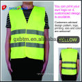 Gilet réfléchissant fluorescent de sécurité / gilet réfléchissant de sécurité de trafic pour la protection de travail de sécurité de RoadWay